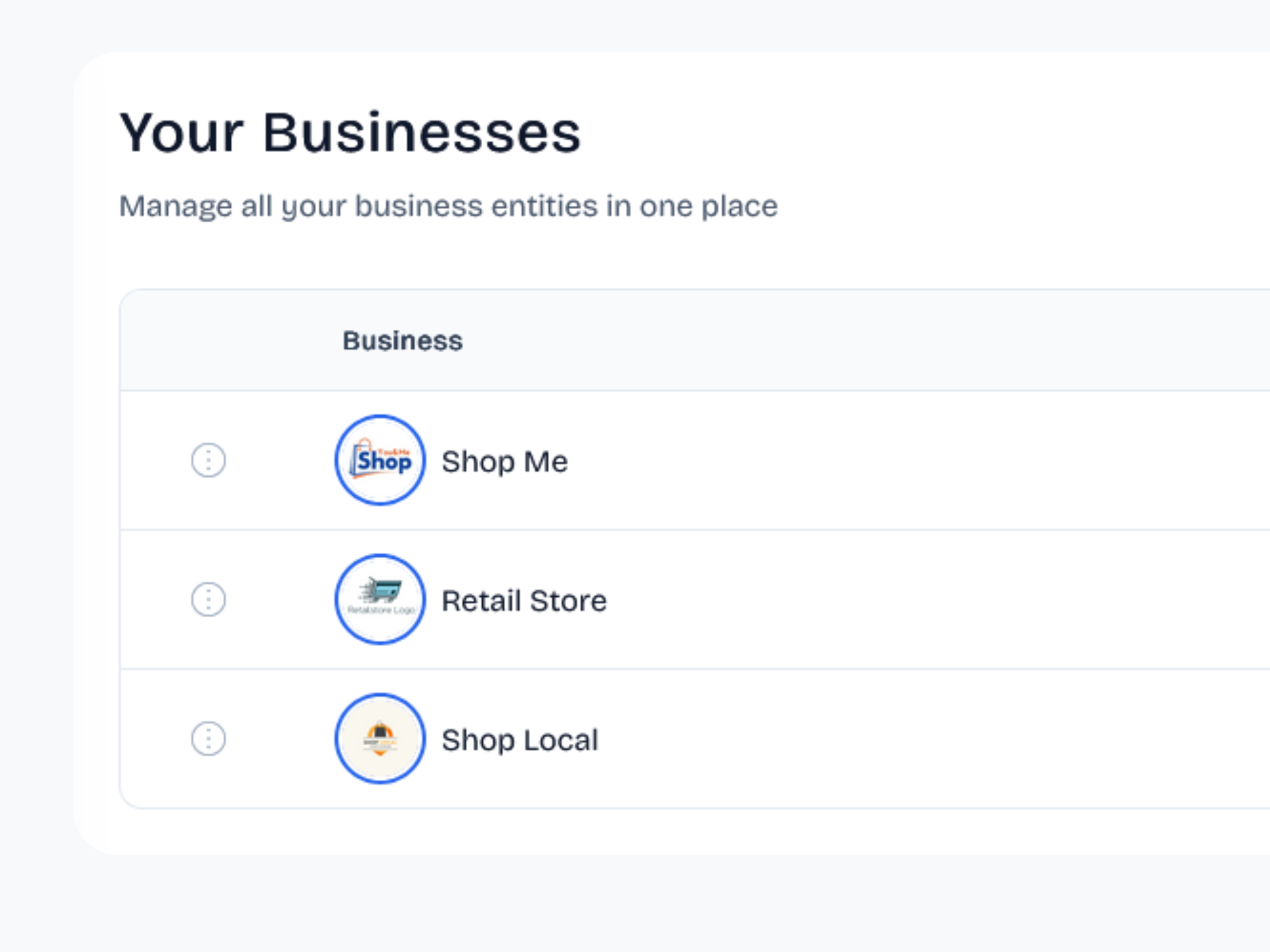 Multiple Business? No Problem