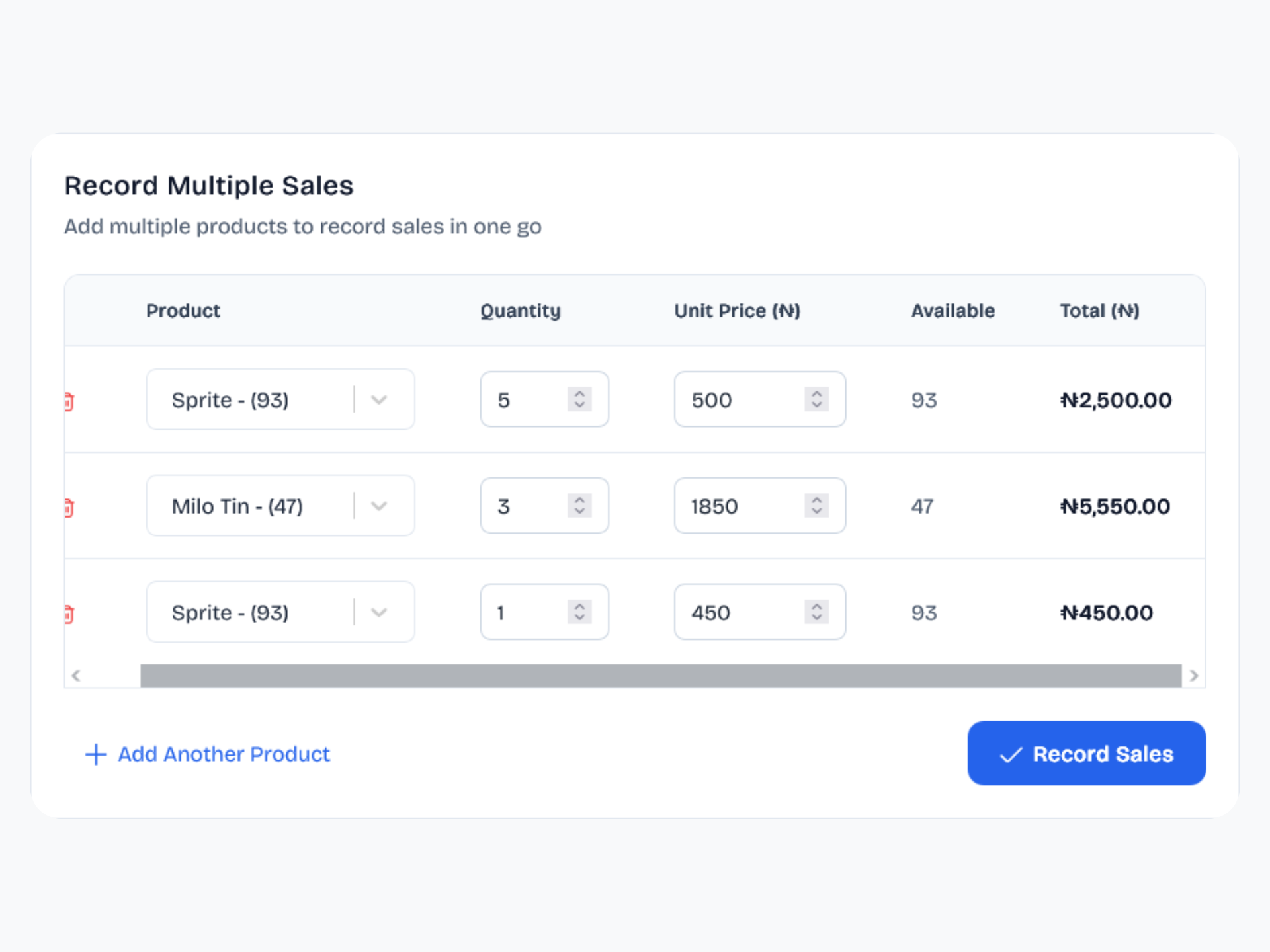 Sales Recording That Takes Seconds
